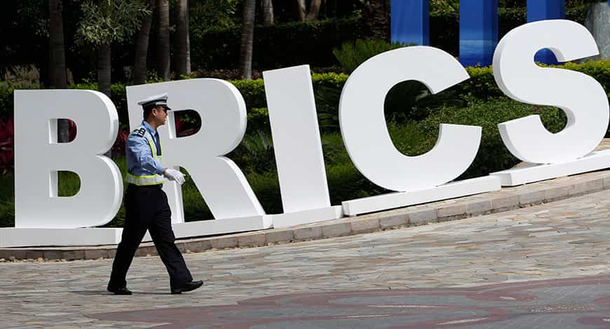 In Delhi, Argentina's Foreign Minister Diana says not interested in BRICS membership