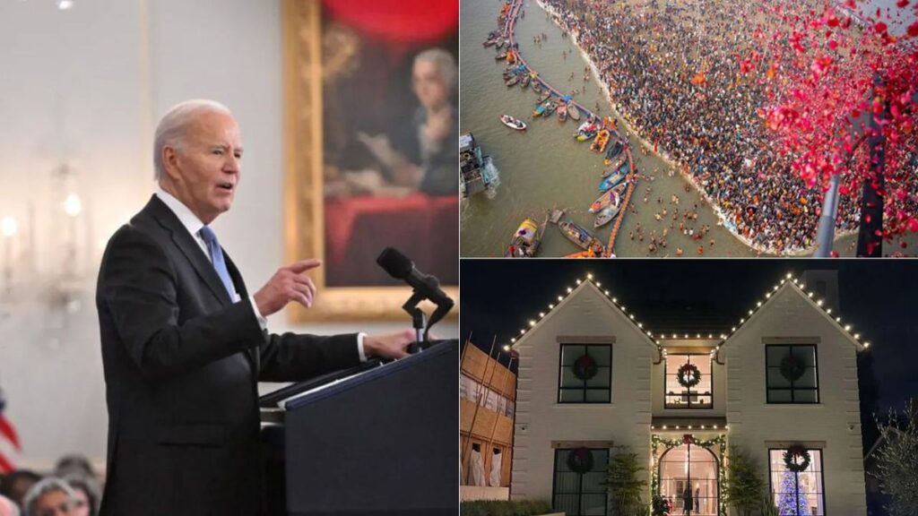 Biden's foreign policy farewell speech; millions gather for first 'Amrit Snan' at Maha Kumbh, and more