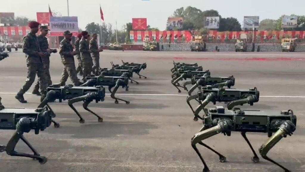 Robotic dogs steal the show in 77th Army Day parade in Pune