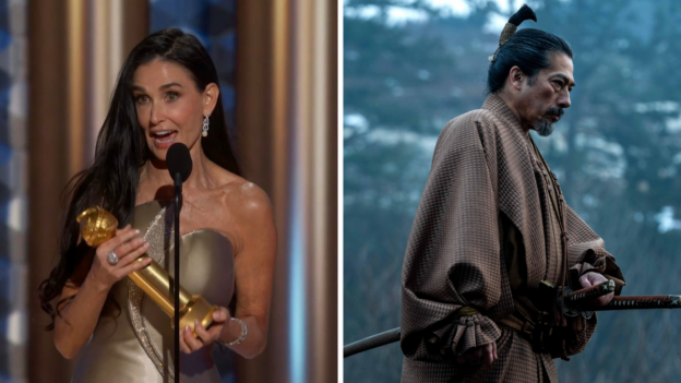 Shogun dominates TV categories, Demi Moore delivers a moving speech