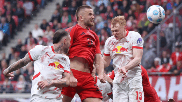 Anticlimax! RB Leipzig score stoppage time goal as Harry Kane and Bayern Munich made to wait for Bundesliga title