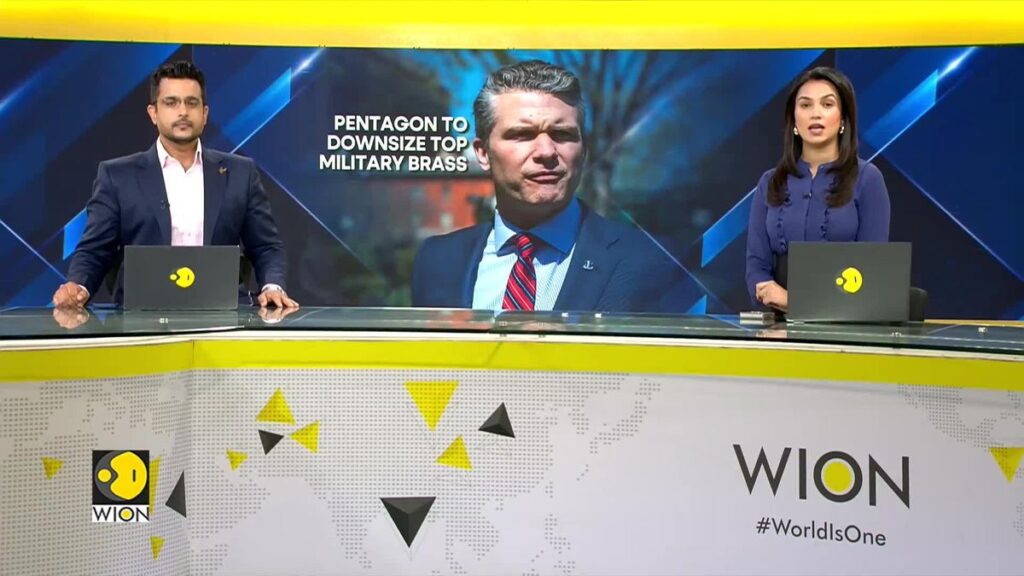 US: Hegseth orders 20% cut in top military brass